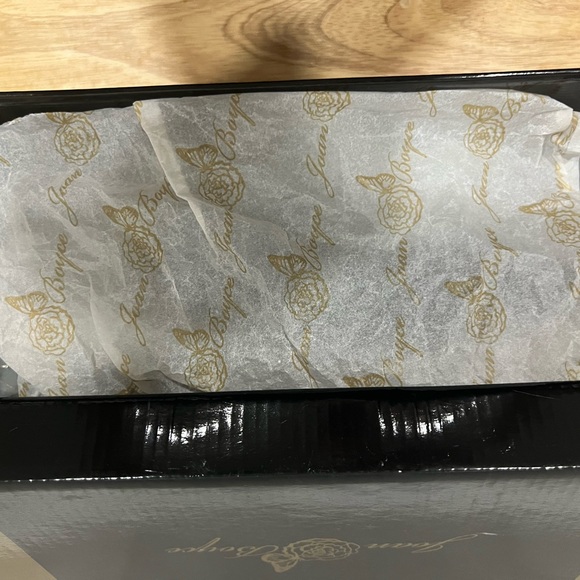 Joan Boyce satin slippers with jewel studs on kitten heel. - Picture 12 of 14